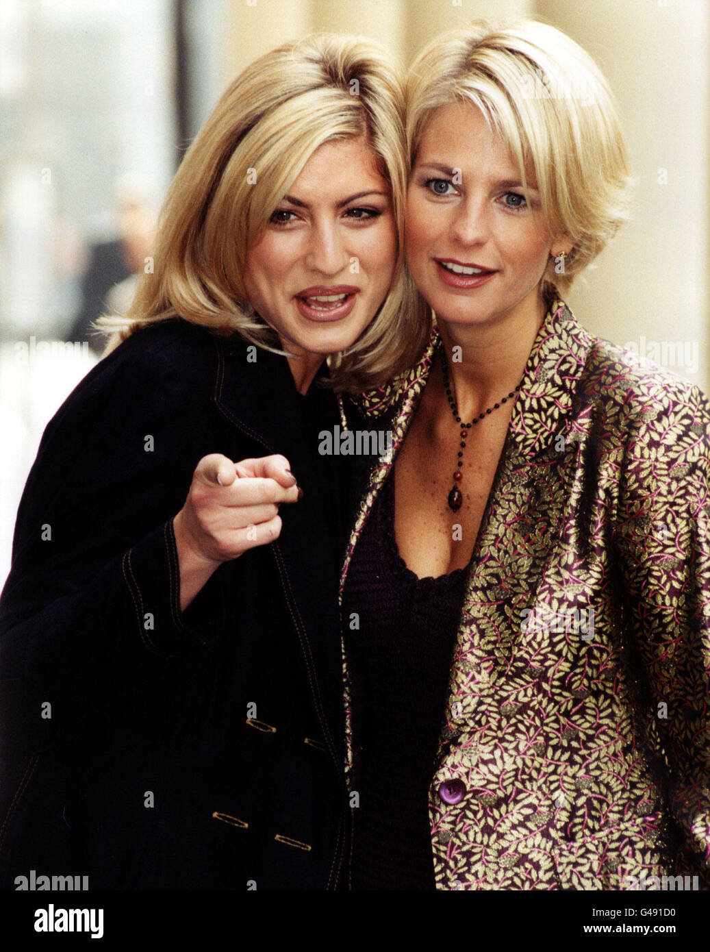 TV presenters Dani Behr and Ulrika Jonsson at a photocall to launch ITV.