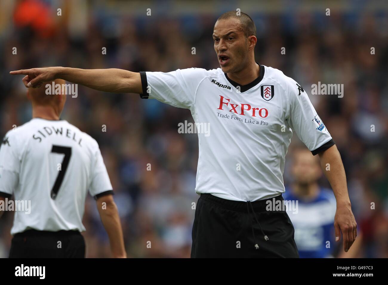 Soccer - Barclays Premier League - Birmingham City v Fulham - St Andrew's. Bobby Zamora, Fulham Stock Photo