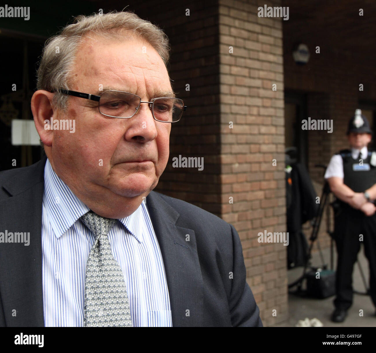 Tory peer lord hanningfield leaves chelmsford crown court in chelmsford