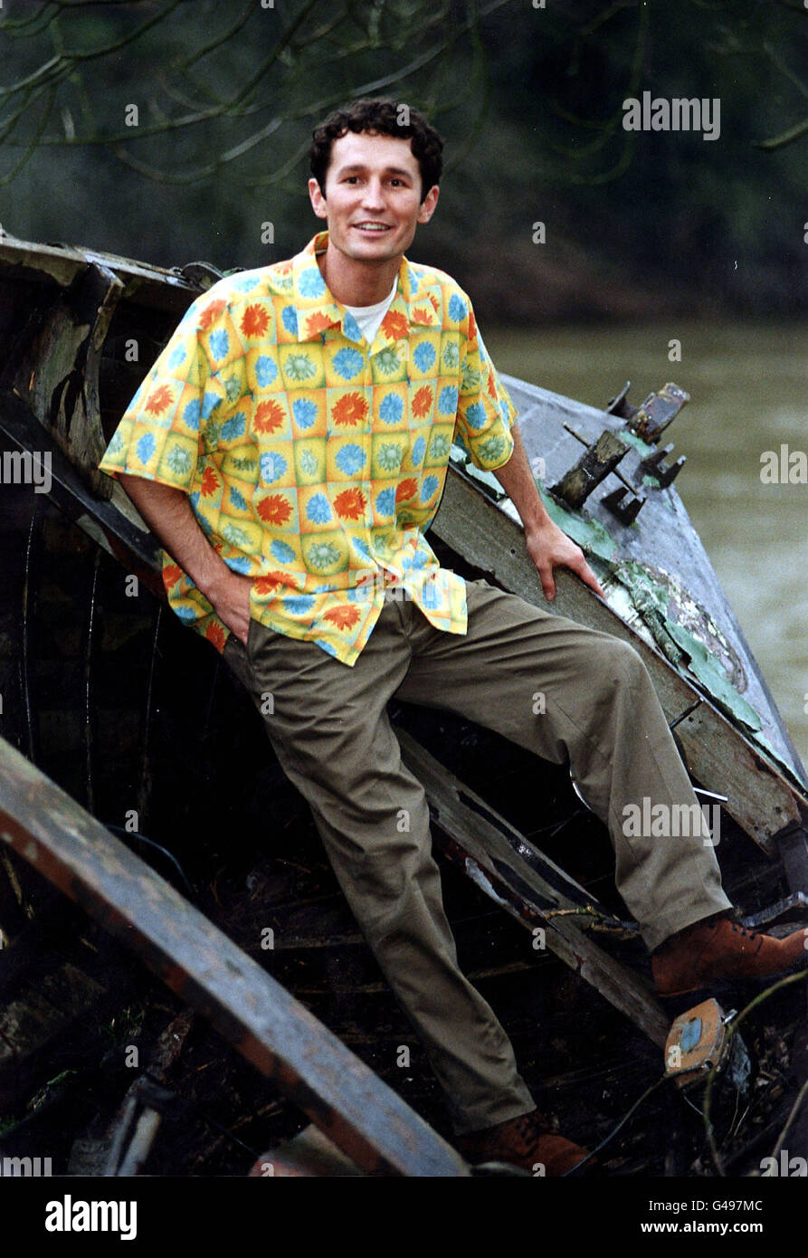 Australian soap star Adam Willits (Steve) from 'Home and Away' takes a break during filming near Ironbridge in Shropshire, today (Monday). Adam Willits (Steve). Picture DAVID JONES/PA Stock Photo