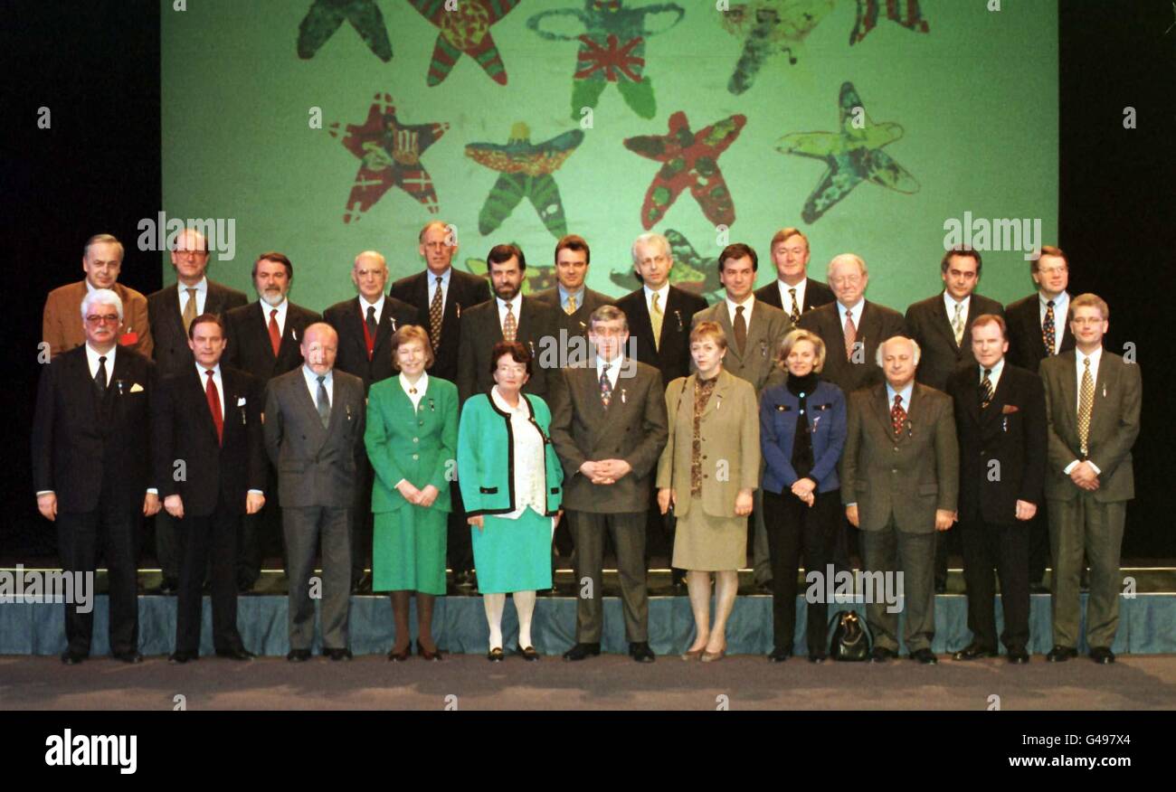 STRAW/& Euro Delegates Stock Photo
