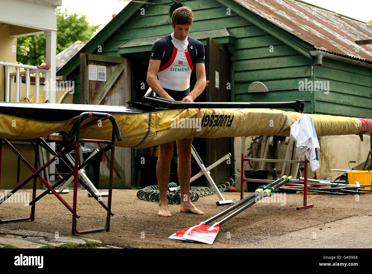 Great Britain's Zac Purchase during the photocall in Wallingford, Oxfordshire. Stock Photo