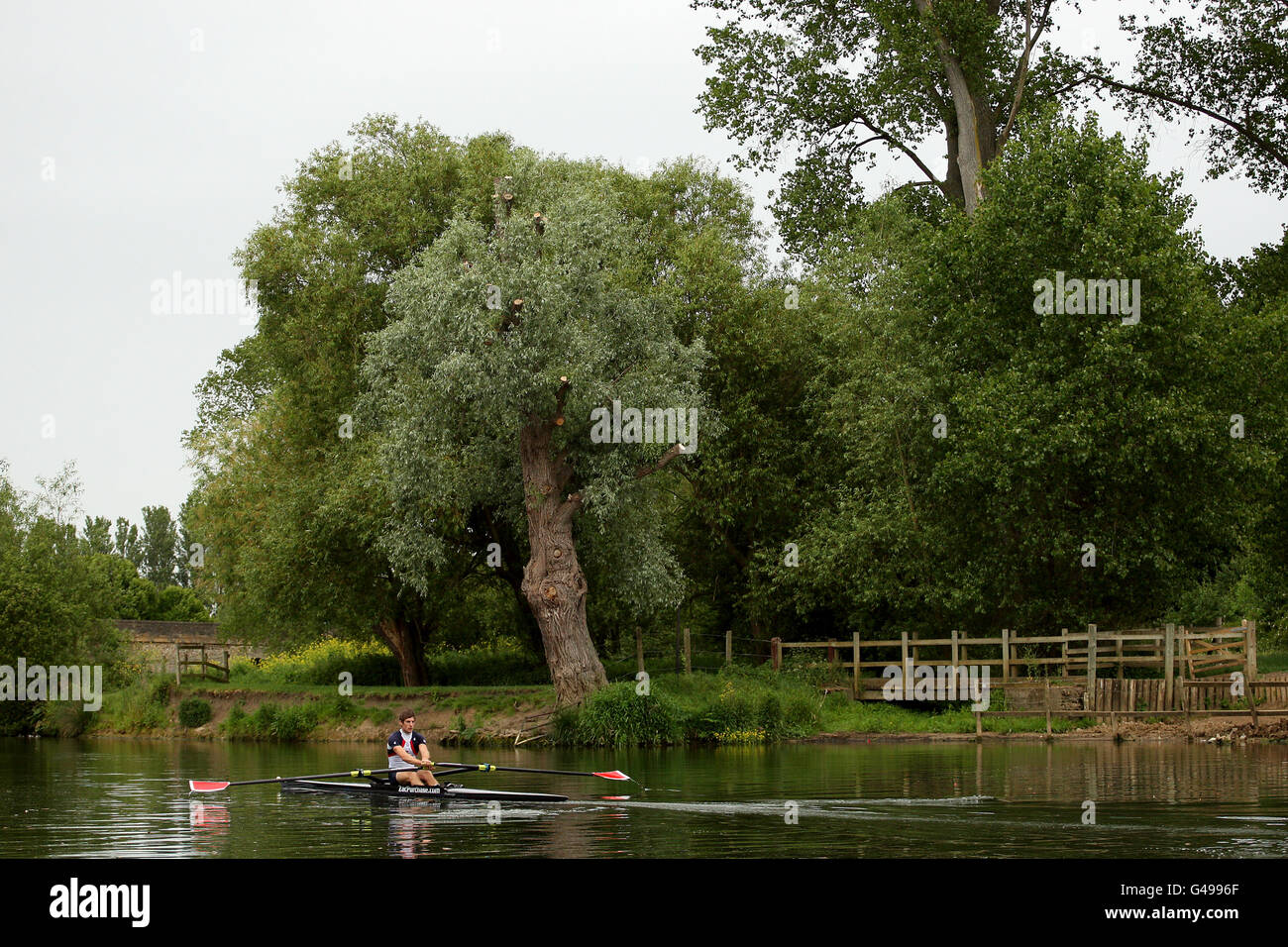 Rowing - Zac Purchase Rowing Feature - Wallingford. Great Britain's Zac Purchase during the photocall in Wallingford, Oxfordshire. Stock Photo