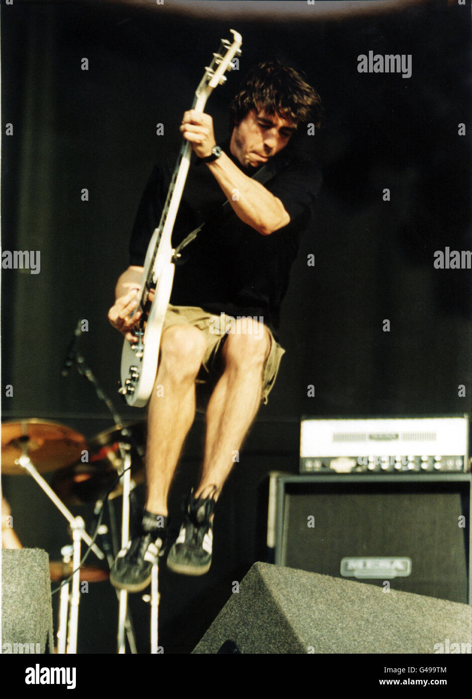 Dave Grohl of the Foo Fighters at the V97 concert at Temple Newsham, Leeds. Stock Photo