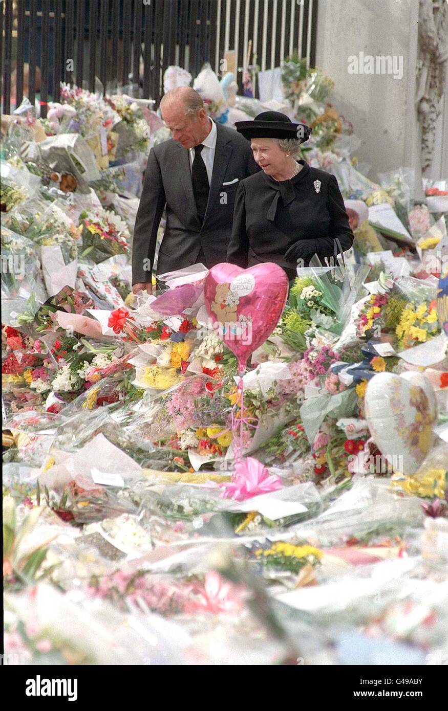 Tribute to Princess Diana Stock Photo