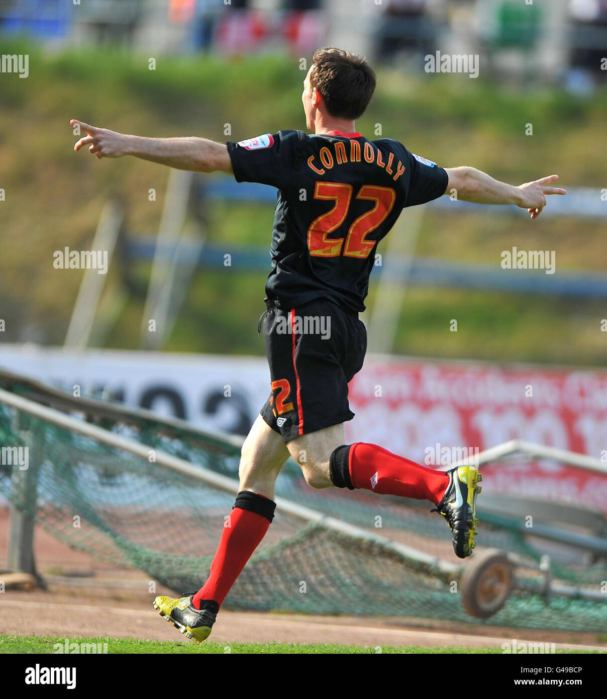 Southampton's David Connolly celebrates after scoring the equaliser
