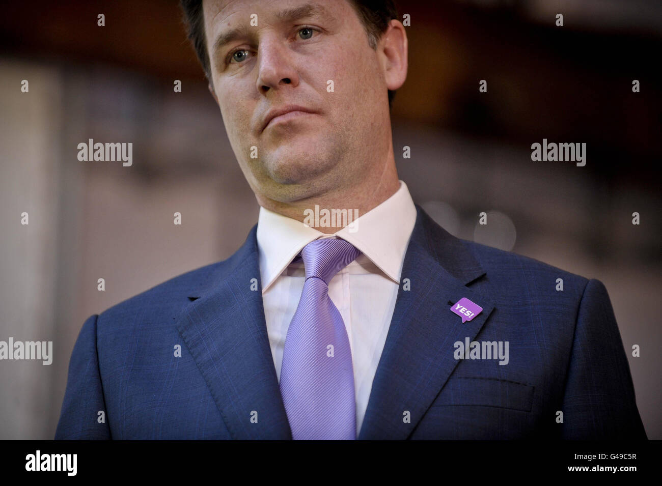 Nick Clegg Q&A session Stock Photo