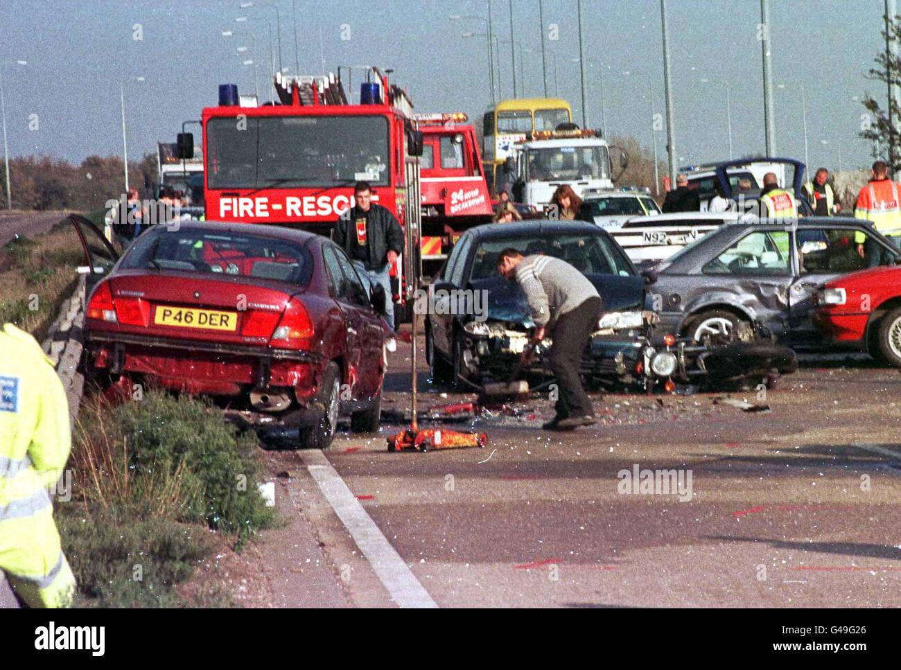Essex road traffic accident 2 Stock Photo Alamy