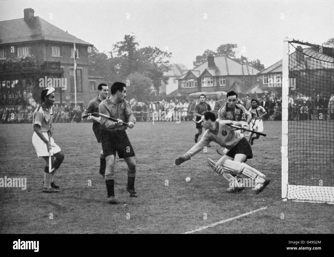 London Olympic Games 1948 Field Hockey Preliminary Rounds India v Spain Polytechnic