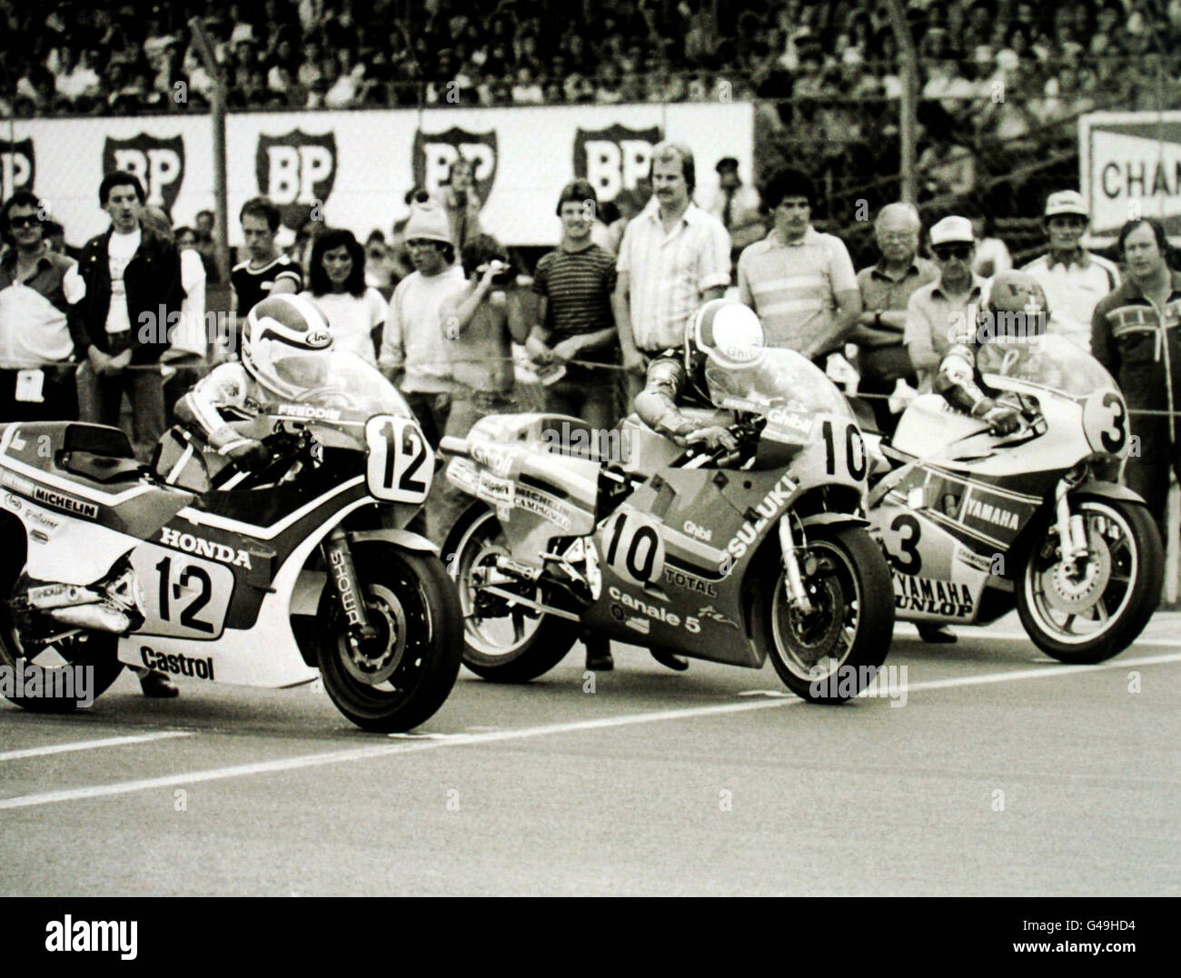 Motorcycling - British Grand Prix 500 - Silverstone Stock Photo