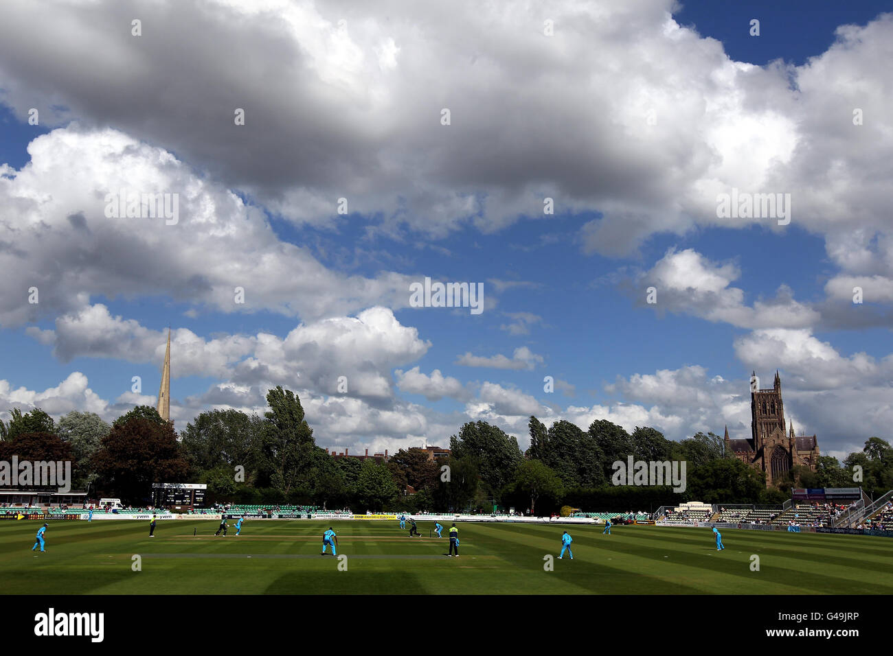 Cricket - Clydesdale Bank 40 - Group A - Worcestershire v Derbyshire - New Road Stock Photo