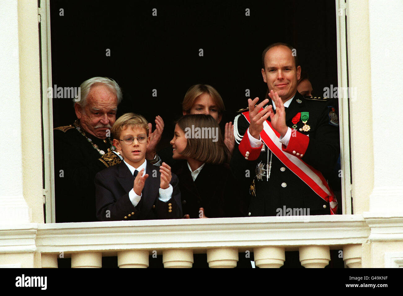 PA NEWS PHOTO 19/11/97 UK USE ONLY Prince Rainier, Princess Caroline