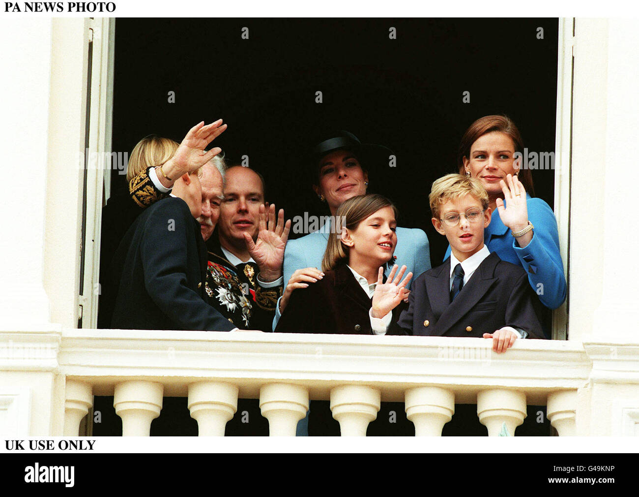 PA NEWS PHOTO 19/11/97 UK USE ONLY Prince Rainier, Princess Caroline