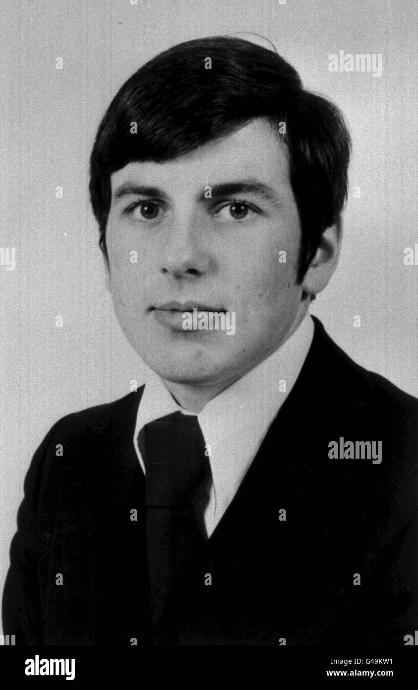 PA NEWS PHOTO 13/1/76 A JULY 1975 LIBRARY PICTURE OF PC DAVID GREEN (20 YEARS OLD) WHO WAS STABBED TO DEATH BY A MAN KNOWN BY HIS FRIENDS AS 'KILLER' OUTSIDE A DANCE HALL IN BIRMINGHAM Stock Photo