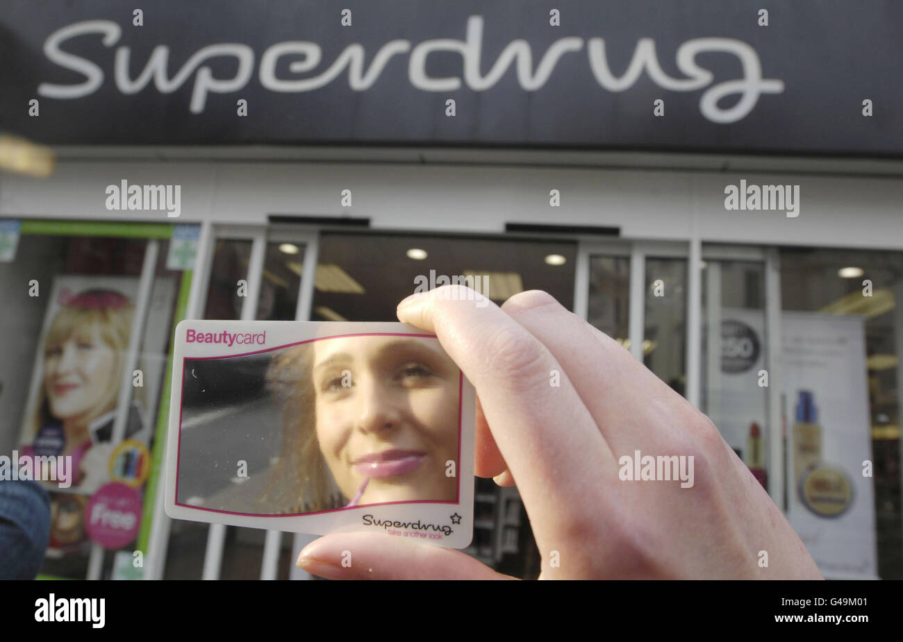 Superdrugs first ever loyalty card hires stock photography and images