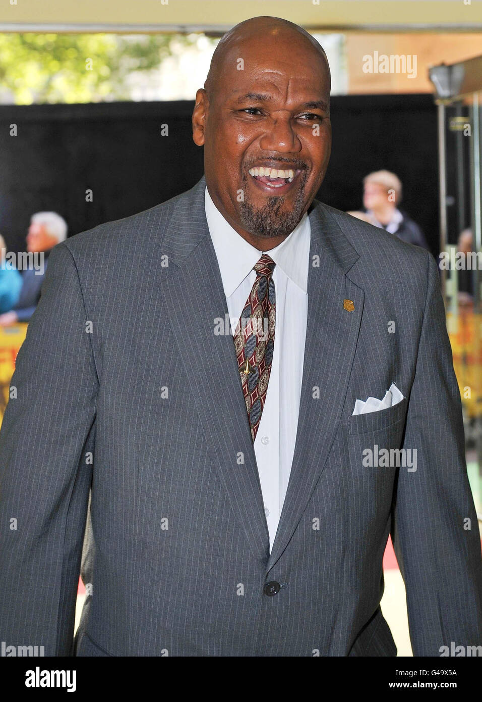 Colin Croft arrives at the premiere of Fire in Babylon at the Leicester Square Odeon, London. Stock Photo