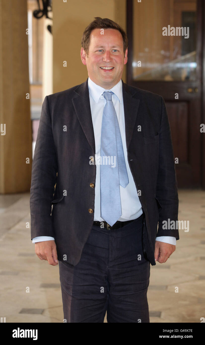 Culture Minister Ed Vaizey arrives at a reception to celebrate young