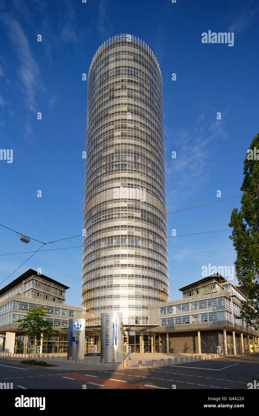 Business Tower of Nürnberger Versicherung, Nuremberg, Middle Franconia, Franconia, Bavaria, Germany Stock Photo