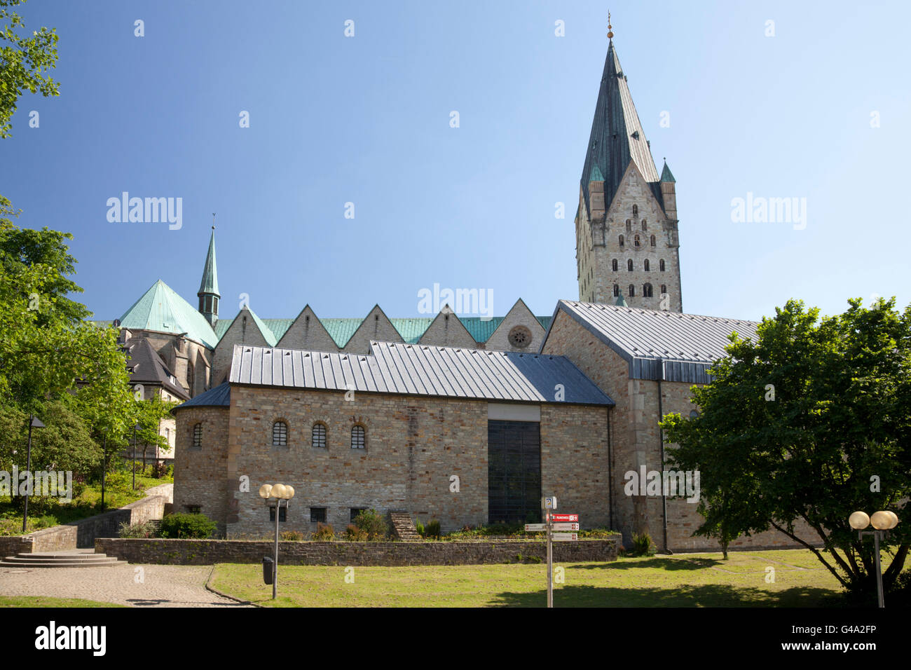 Paderborn Cathedral, Paderborn, Ostwestfalen-Lippe region, North Rhine-Westphalia, PublicGround Stock Photo