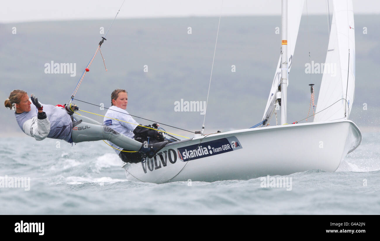 Olympics Sailing Media Day Weymouth Sailing Centre Stock Photo Alamy
