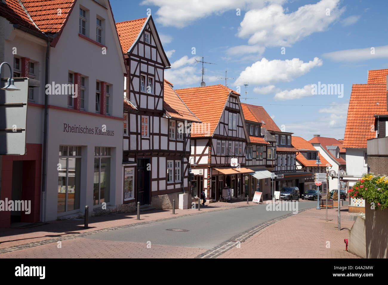 Korbach Waldeck Frankenberg Hesse Half Timbered Stock Photos