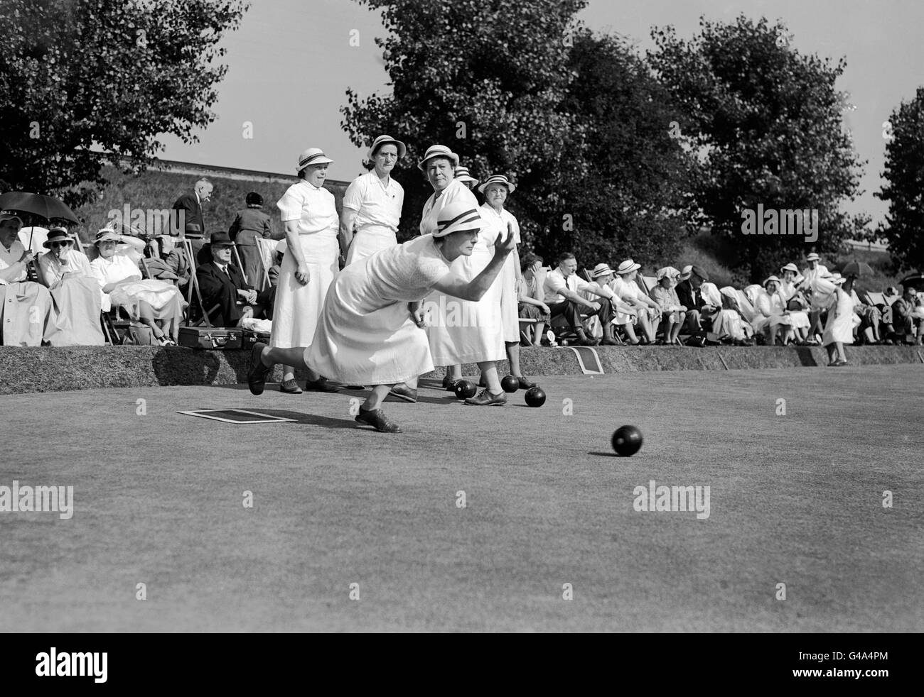Bowls - The Women's National Amateur Bowls Championships - Wimbledon Park Stock Photo