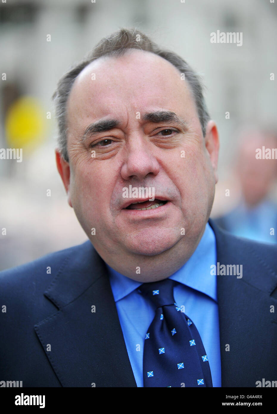 Alex Salmond in London Stock Photo Alamy