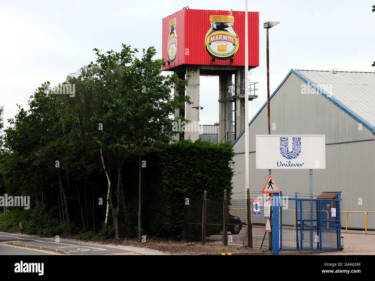 View of the unilever marmite factory in burton on trent hires stock