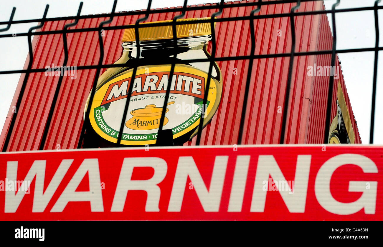 View of the unilever marmite factory in burton on trent hires stock