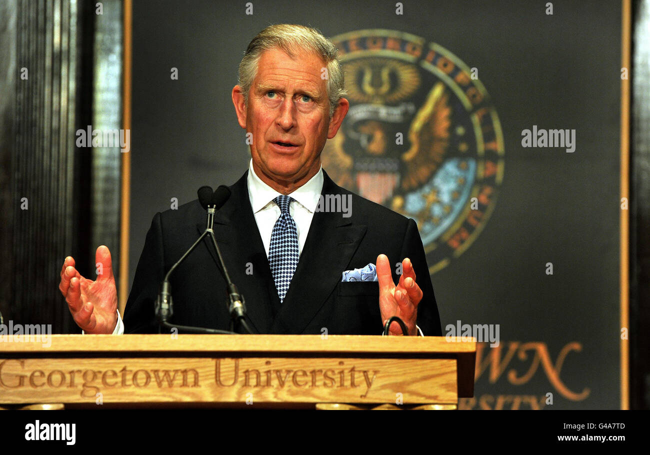 Prince of Wales visit to America Stock Photo Alamy