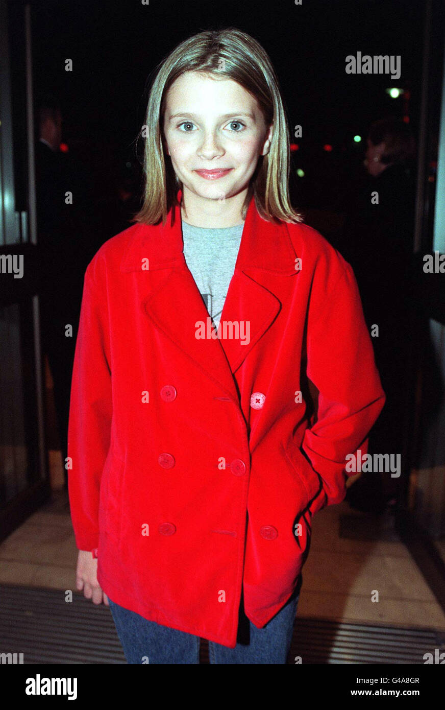 Mischa Barton, the 11-year-old British-born star of 'Lawn Dogs' attended tonight's London Film Festival premier. Unfortunately she won't be able to watch the screening as the film is a 15 certificate. Photo by Fiona Hanson/PA. Stock Photo