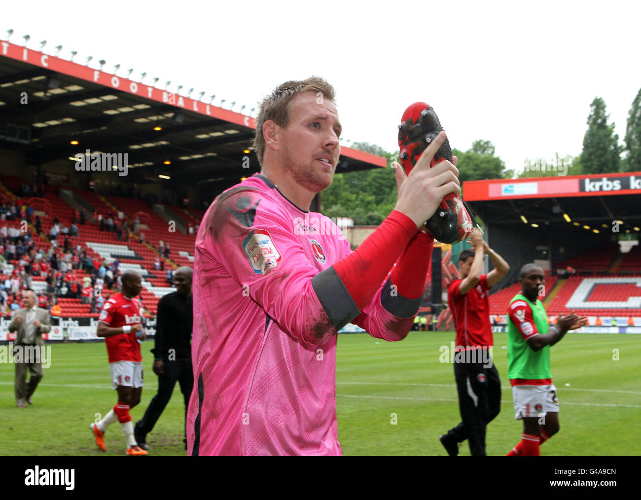 Charlton Athletic's Rob Elliot after the npower Football League One match at The Valley, Charlton. Stock Photo