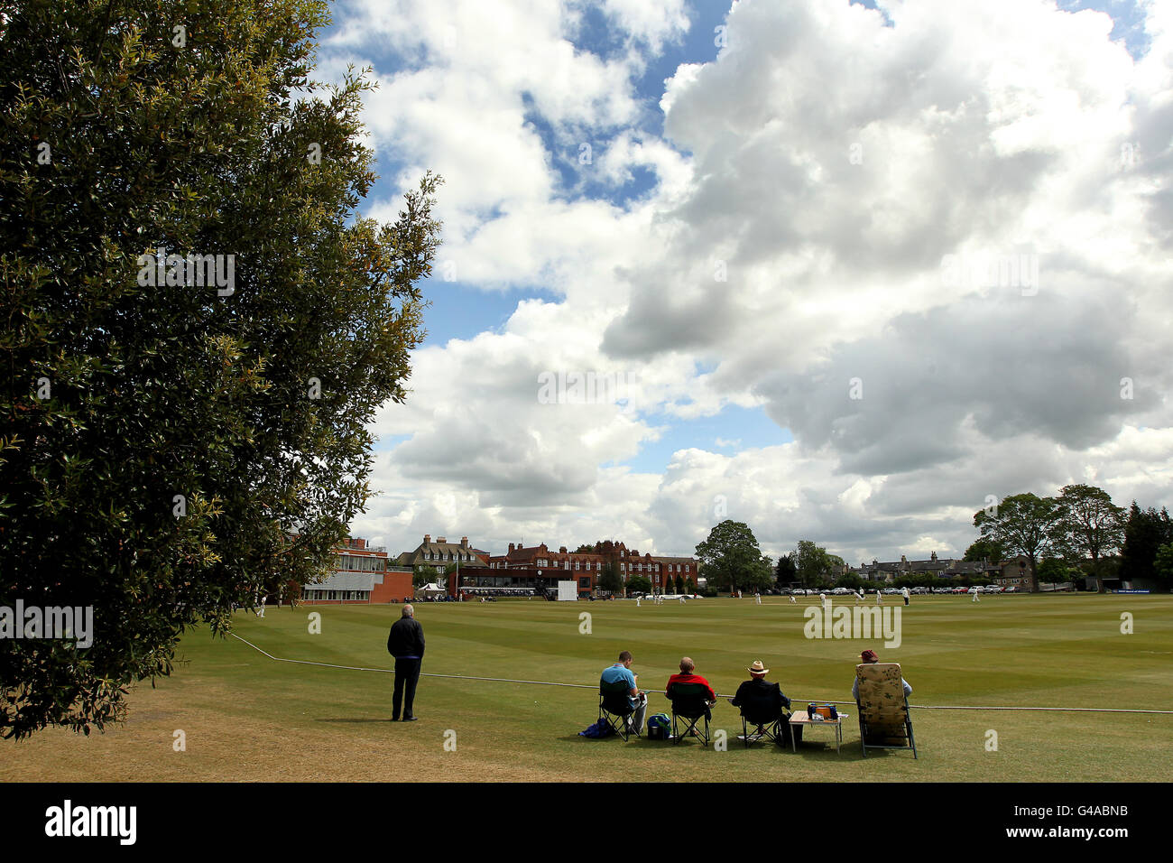 Cambridge university cricket ground hires stock photography and images