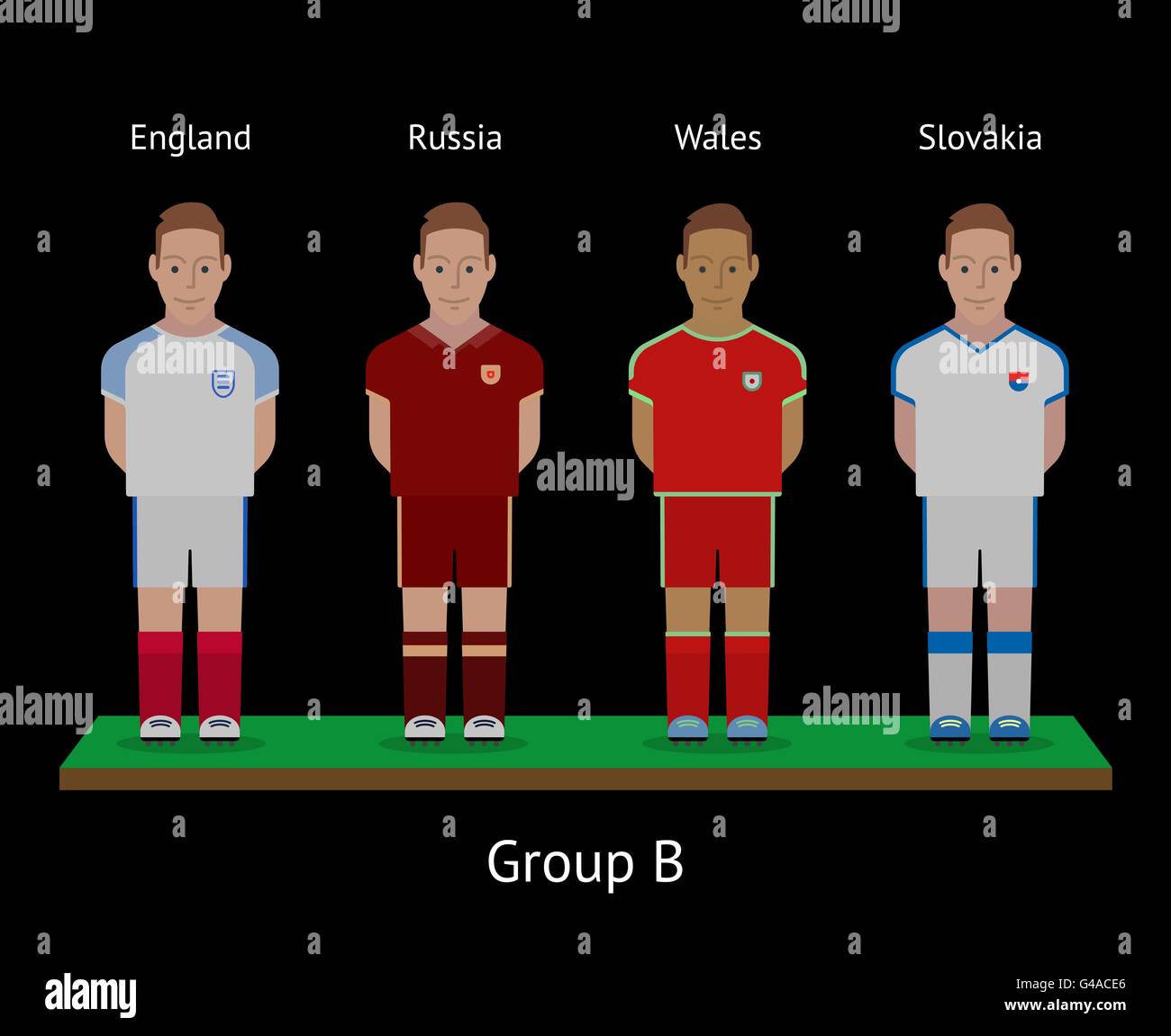 England team football players Stock Vector Images Alamy