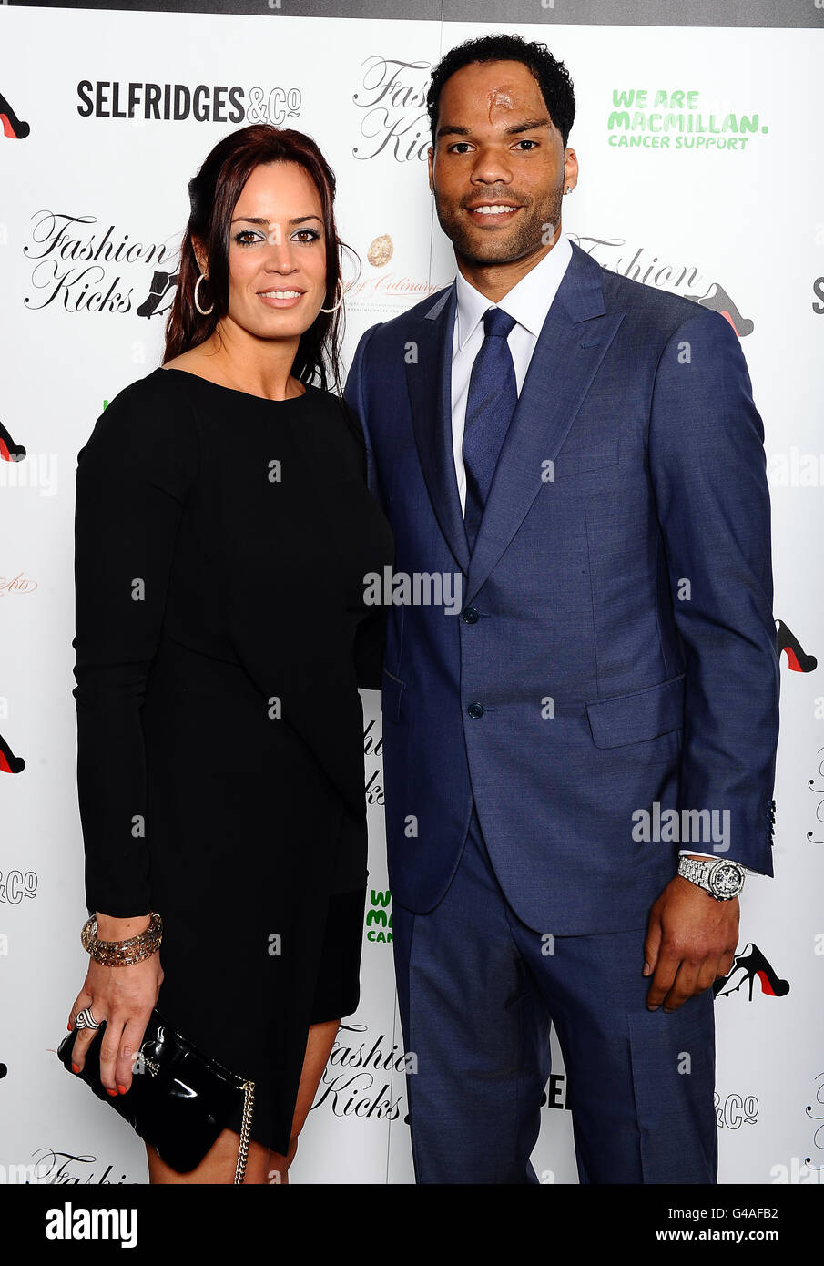 Joleon Lescott arrives at Shay Given's Fashion Kicks event held at  Lancashire County Cricket Club in Manchester Stock Photo - Alamy