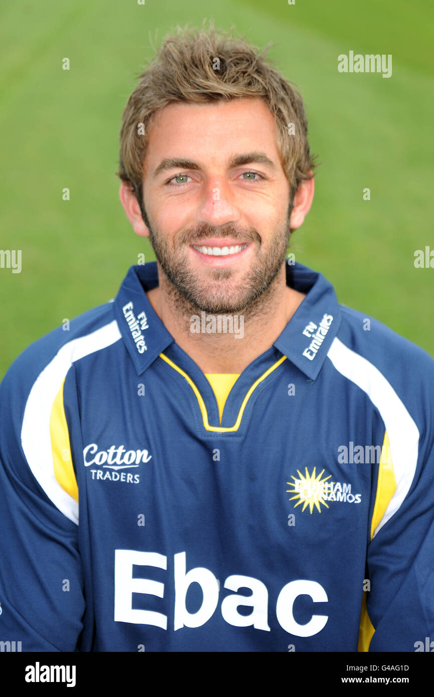 Cricket - Durham County Cricket Club - Photocall - Riverside Ground. Liam Plunkett, Durham Stock Photo