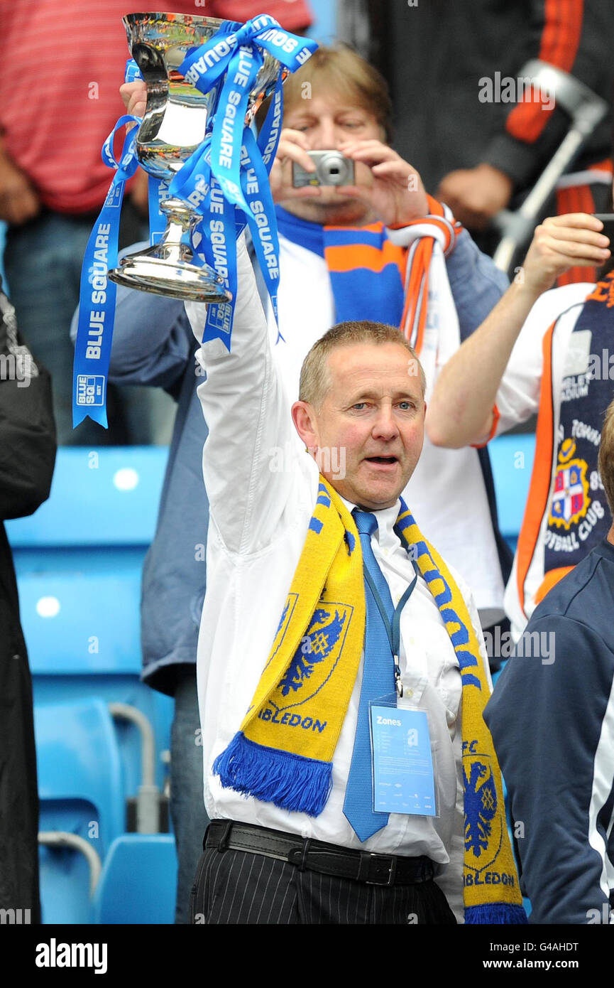 afc-wimbledon-manager-terry-brown-celebrates-victory-and-promotion