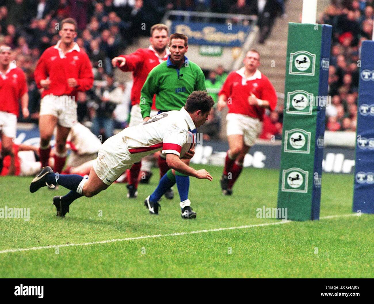 RUGBYU Bracken try 2 Stock Photo Alamy