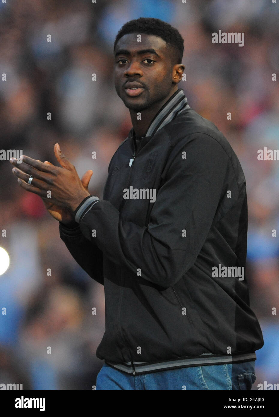 Manchester City's Kolo Toure during the Manchester City FA Cup Victory