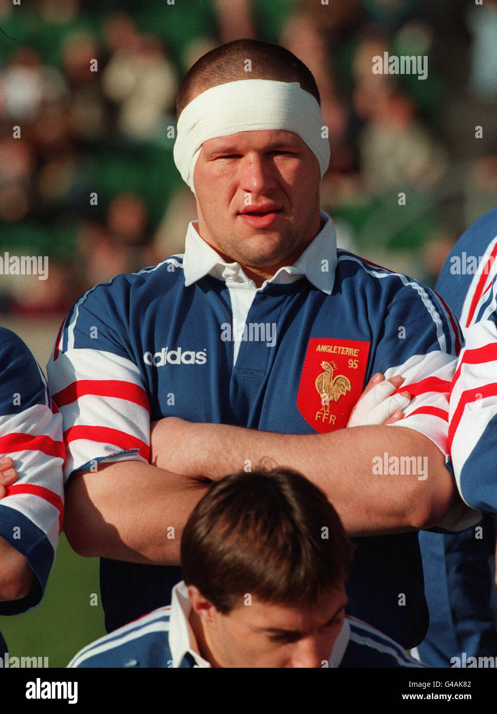 PA NEWS PHOTO 4/2/95 CHRISTIAN CALIFANO FRENCH INTERNATIONAL RUGBY