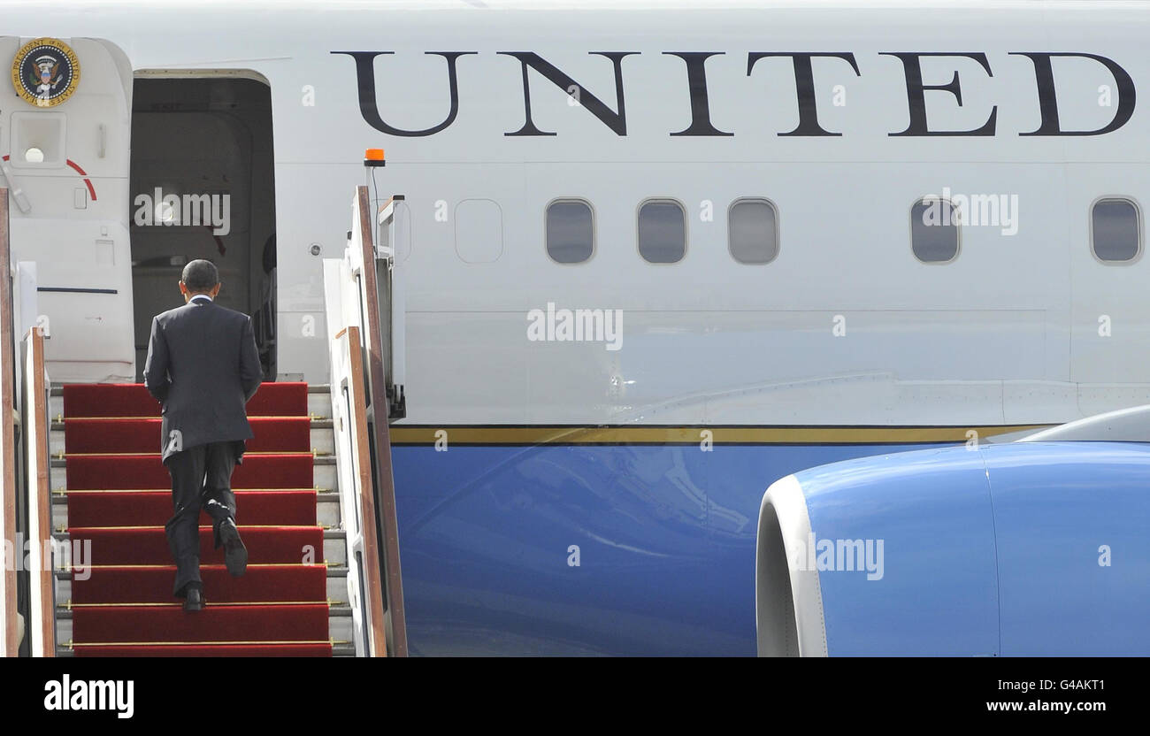 At the end of their state visit to britain hi-res stock photography and ...