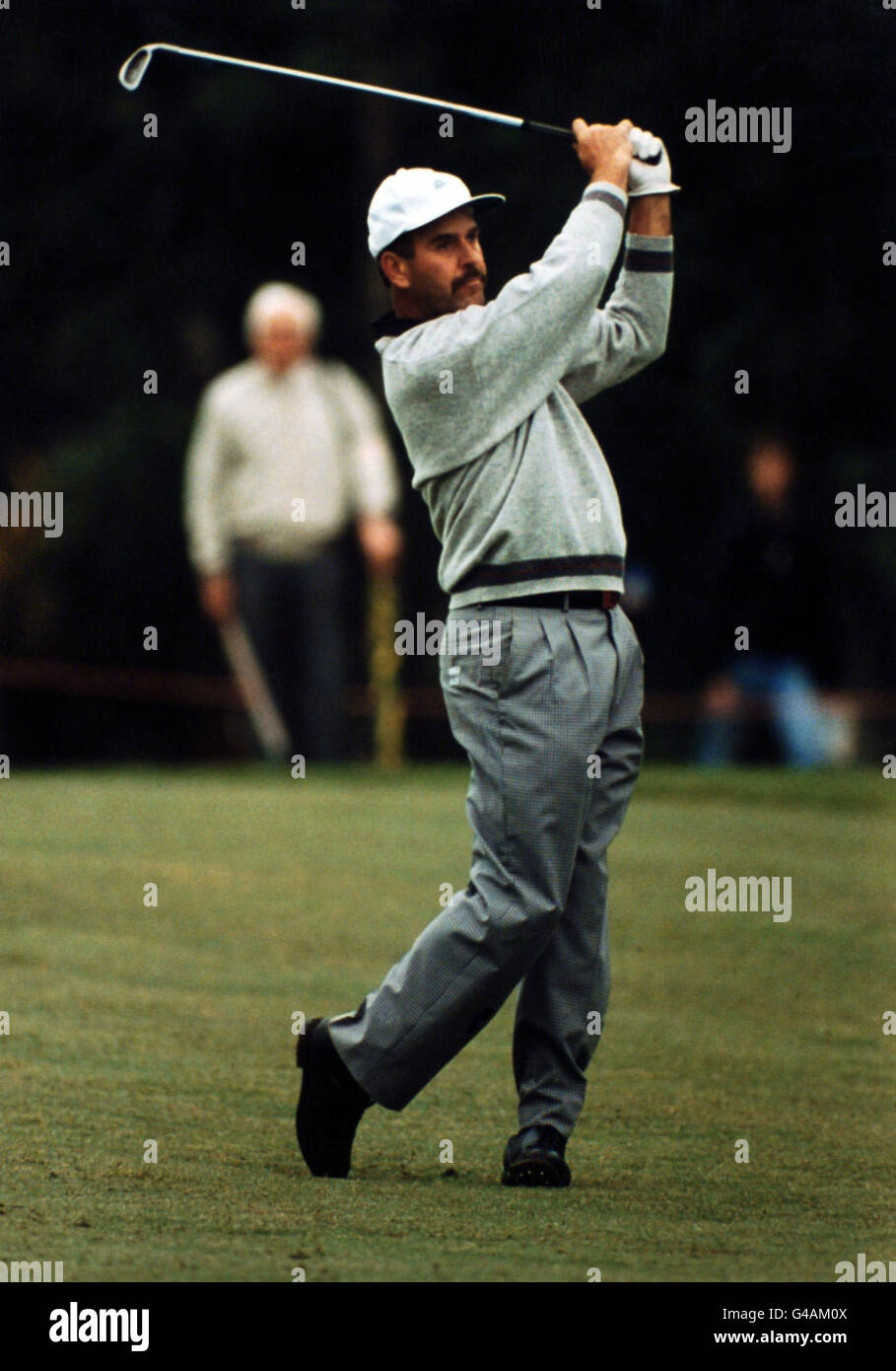 Golf Dunhill British Masters Woburn. Mark James in action Stock