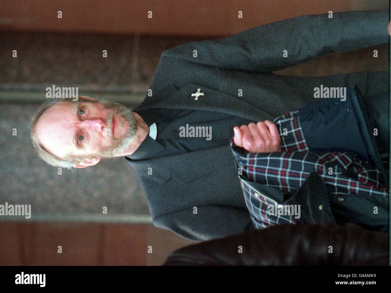 Rev Michael Golighty at Newcastle Crown Court today (Wednesday), where he is charged with the attempted murder of his wife, after he allegedly hit her with a hammer. See PA Story COURTS Vicar. Photo by Owen Humphreys/PA. Stock Photo