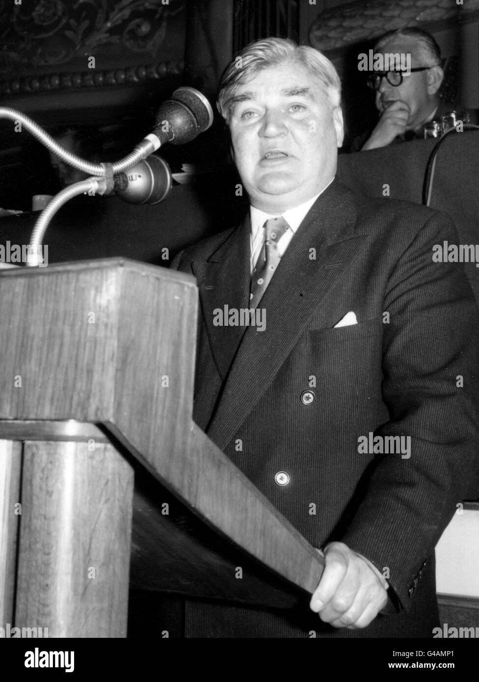 Aneurin Bevan at the 55th annual Labour Party Conference in Blackpool. Stock Photo