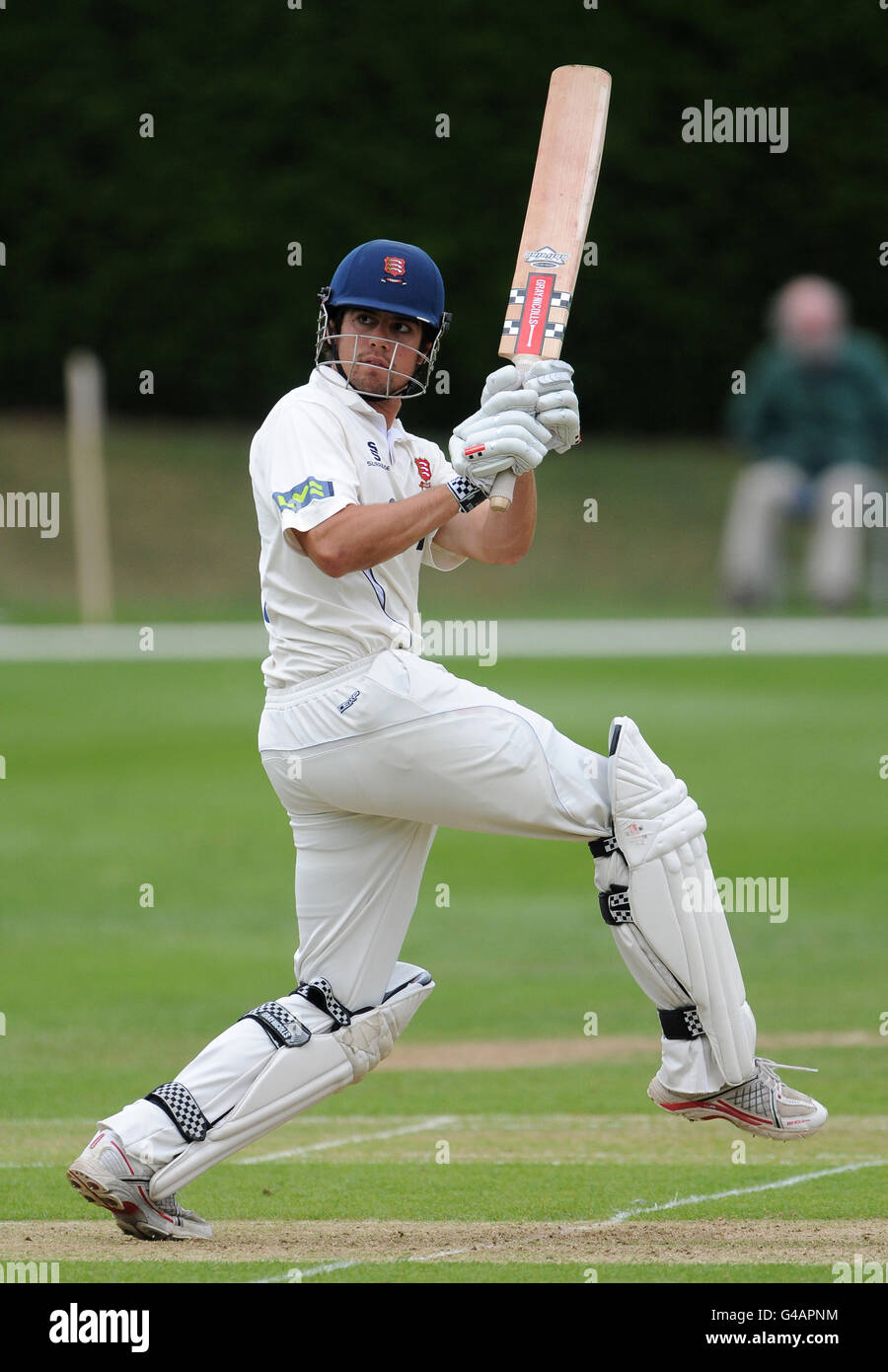 Essex's Alistair Cook in batting action against Surrey Stock Photo