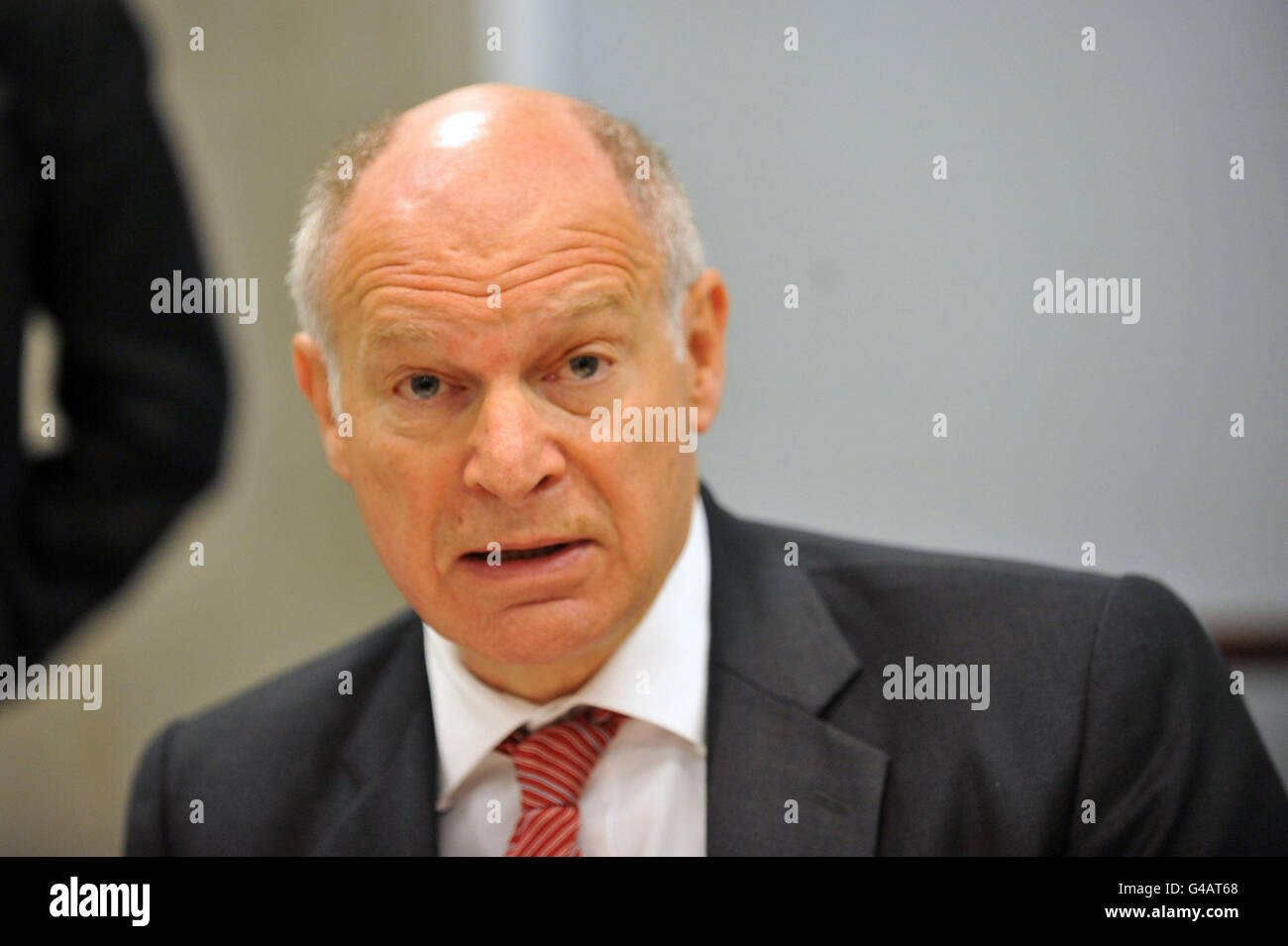 Master of the Rolls, Lord Neuberger addresses a news conference at the ...