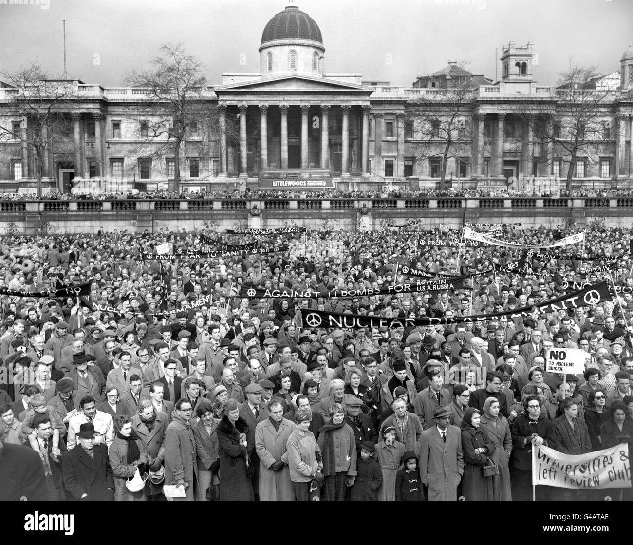 Politics - Anti-Nuclear Protests - Trafalgar Square, London Stock Photo