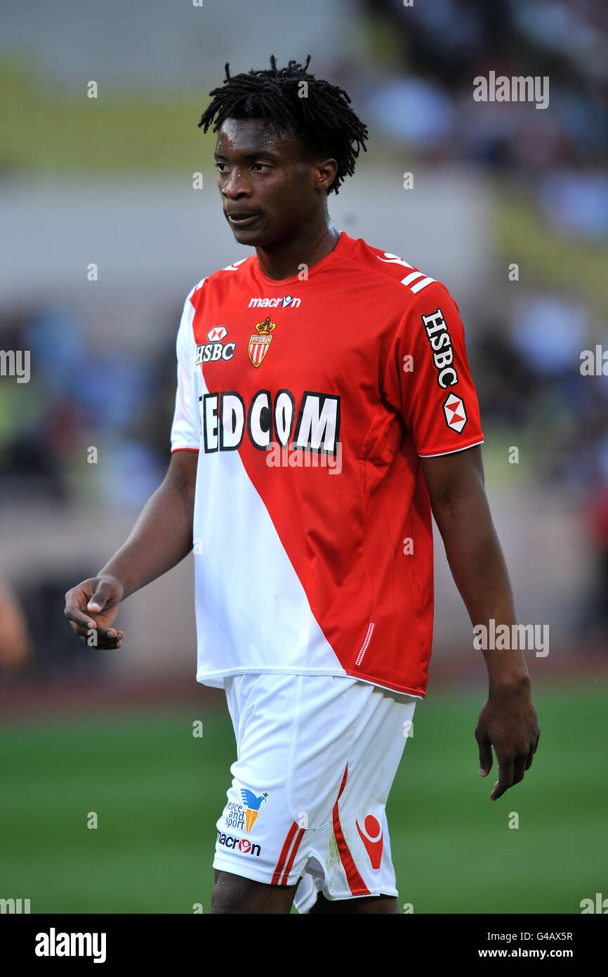 Soccer - French Ligue 1 - AS Monaco v Paris Saint-Germain - Stade Louis II. Benjamin Moukandjo, AS Monaco Stock Photo