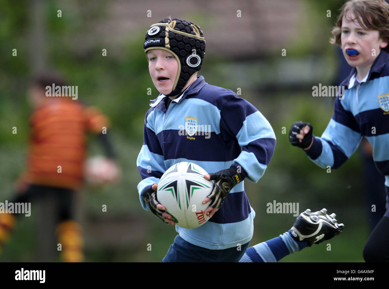 Kids enjoy playing rugby during the Forrester Mini Tournament at ...