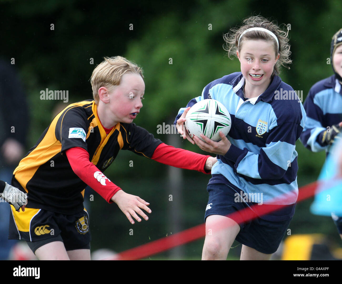 Kids enjoy playing rugby during the Forrester Mini Tournament at ...